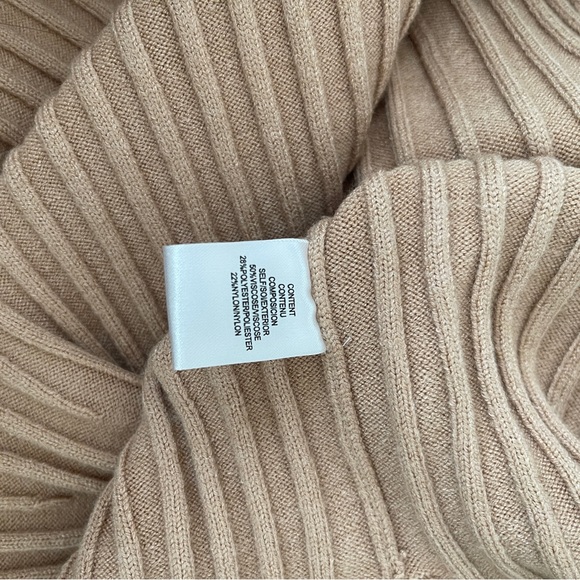 WAYF BFF Dede x Emily Hollie Long Sleeve Sweater Dress Camel - Picture 8 of 9